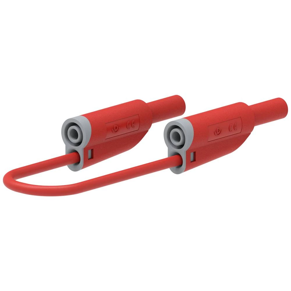 Electro PJP 2610-IEC-CD1-200R mjerni kabel [lamelni muški konektor 4 mm - lamelni muški konektor 4 mm] 2.00 m crvena 1 St. slika