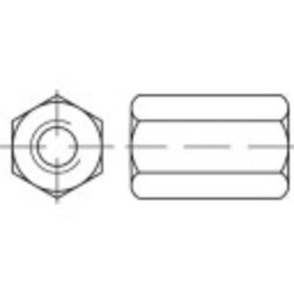 TOOLCRAFT TO-9979122 šesterokutne matice M36 DIN 6334 čelik 4 St. slika