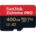 microSDXC kartica 400 GB SanDisk Extreme Pro® Class 10, UHS-I, UHS-Class 3, v30 Video Speed Class A2 standard slika