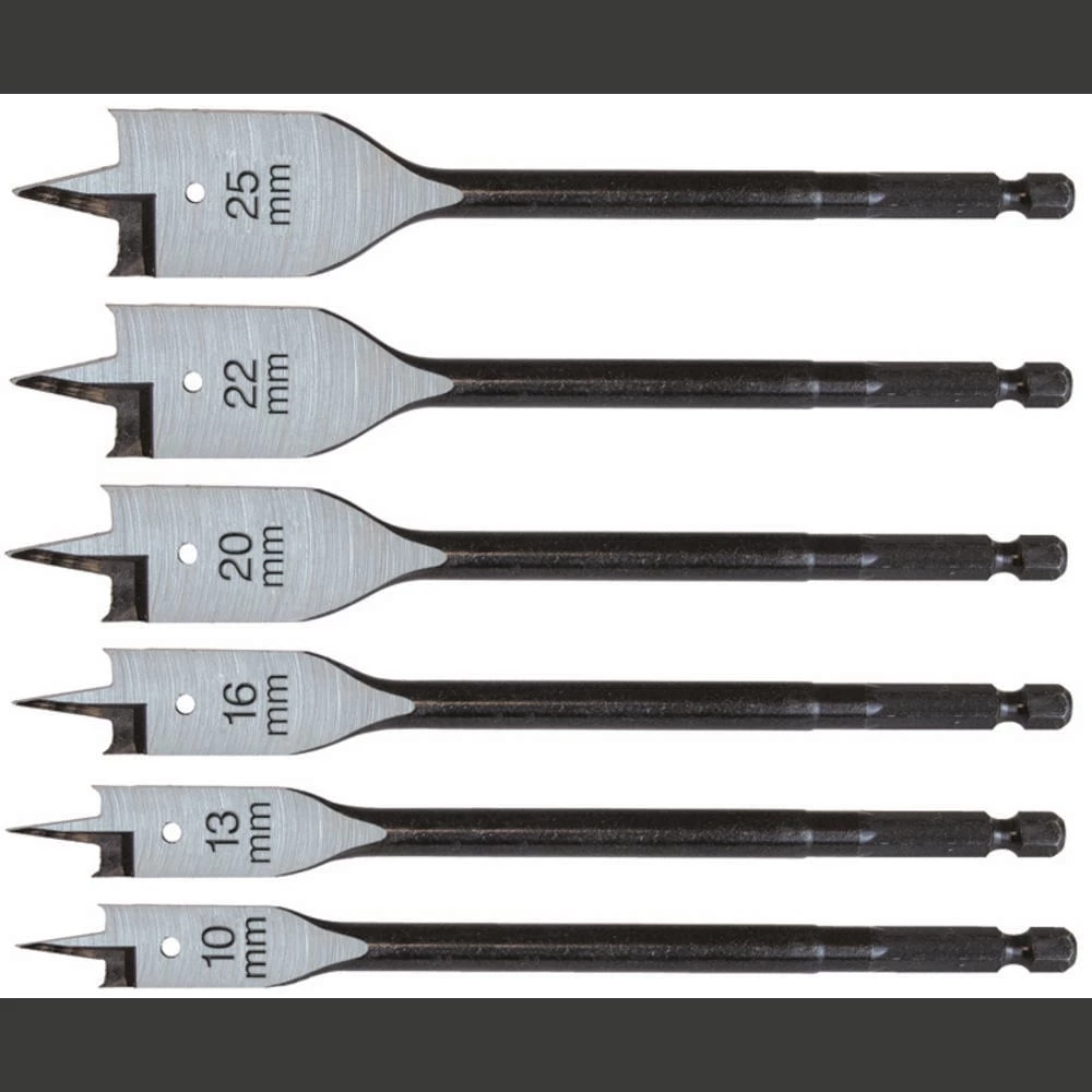 C.K T2942P drvo-svrdlo za glodanje-komplet 6-dijelni 10 mm, 13 mm, 16 mm, 20 mm, 22 mm, 25 mm 1/4 "(6.3 mm) 1 Set slika
