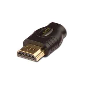 LINDY 41083 HDMI adapter [1x muški konektor HDMI - 1x ženski konektor micro HDMI tipa D] crna high speed  HDMI slika