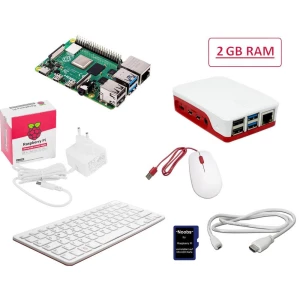 Raspberry Pi® 4 B Desktop Kit 2 GB 4 x 1.5 GHz uklj. tipkovnica, uklj. miš, Uklj. Noobs OS, Uklj. napajanje, uklj. kućište, slika