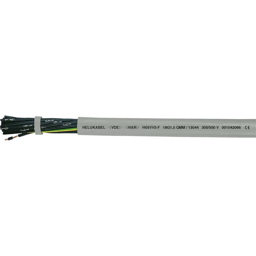 Helukabel H05VV5-F (NYSLYÖ-JZ) kontrolni vod 3 G 0.50 mm² siva 13001-1000 1000 m slika