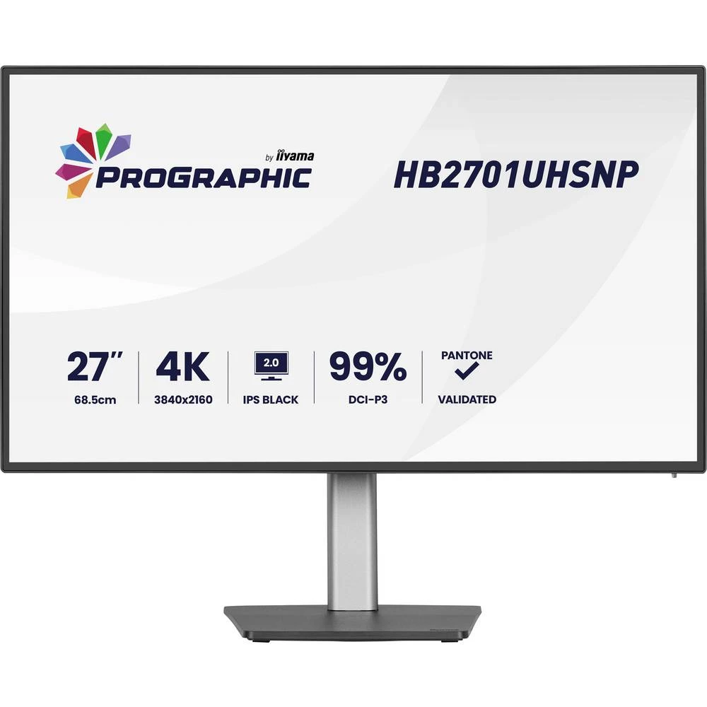 Iiyama PROGRAPHIC LED zaslon Energetska učinkovitost 2021 G (A - G) 68.6 cm (27 palac) 3840 x 2160 piksel 16:9 4 ms USB- slika