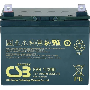 CSB Battery EVH 12390 EVH12390 olovni akumulator 12 V 39 Ah olovno-koprenasti (Š x V x D) 196 x 178 x 155 mm M6 vijčani slika
