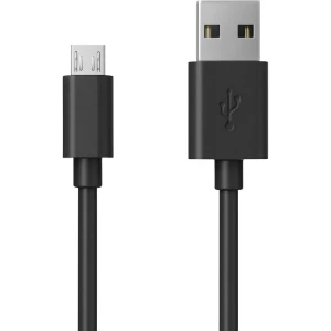 RealPower USB kabel USB 2.0 USB-A utikač, USB-Micro-B utikač 60.00 cm crna slika