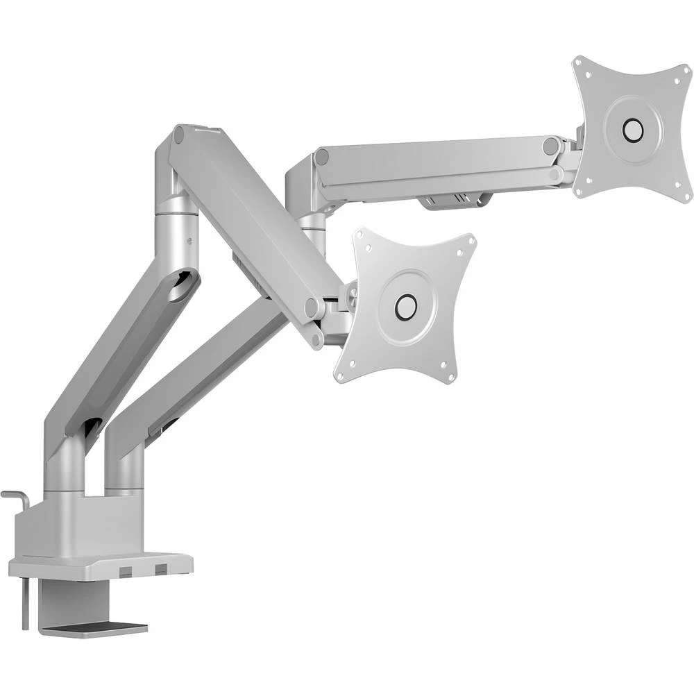 ICY BOX stolni nosač za monitor Monitorständer für zwei Monitore 2 Zaslon(i) 81,3 cm (32") siva, srebrna slika