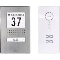 m-e modern-electronics 41137 Video-portafon Plemeniti čelik, Bijela slika