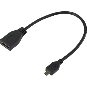 Raspberry Pi® SC0726 HDMI adapter Raspberry Pi [1x muški konektor mini HDMI tipa C - 1x ženski konektor HDMI] 10 cm bijela slika