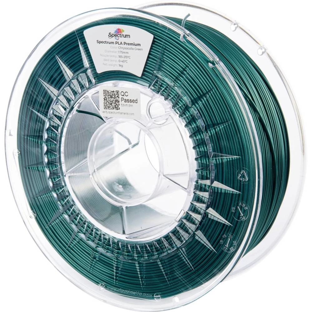 Spectrum Filaments 80846 PLA Premium 3D pisač filament PLA visoka vlačna čvrstoća 1.75 mm 1000 g chrysocolla green, zele slika