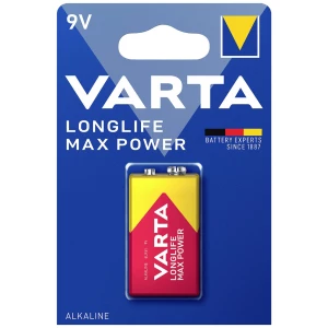 9 V block baterija, alkalna Varta Max Tech 6LR61 9 V 1 kom. slika