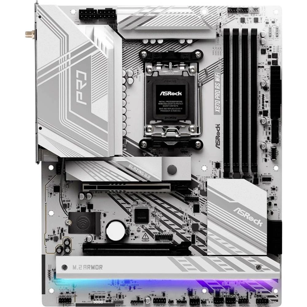 ASRock X870 Pro RS WiFi (AM5) (D) matična ploča Baza #####AMD AM5 Faktor oblika (detalji) E-ATX Set čipova matične ploče slika