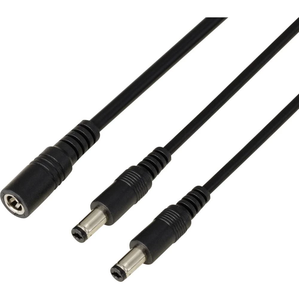 TRU COMPONENTS TC-13232704 DC utični konektor utičnica - utikač 5.5 mm 2.1 mm 41.2 cm 1 St. slika