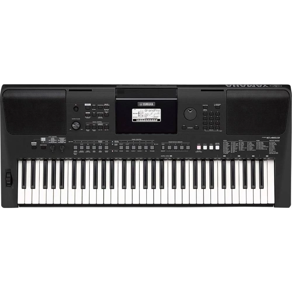 Yamaha PSR-E463 tipkovnica Crna Uključuje napajanje slika