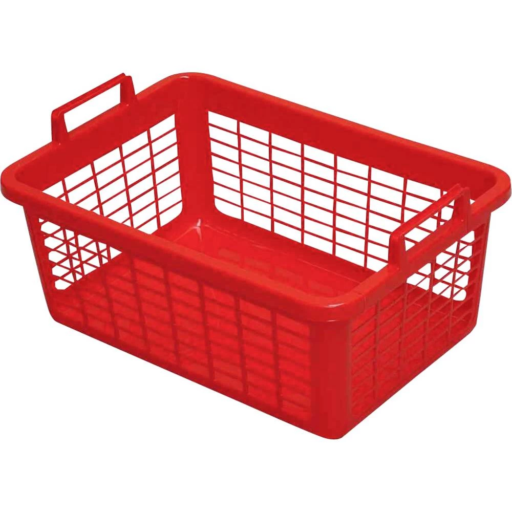 Kvadratna košara za rublje 80 l, 80 cm, crvena slika