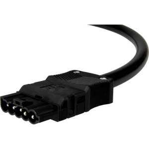 Adels-Contact 92816530 mrežni priključni kabel slobodan kraj - mrežni adapter Ukupan broj polova: 4 + PE crna 3.00 m 15 St. slika