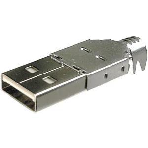 Samonastavljivi USB A-konektor utikač, ravan, USB A TRU COMPONENTS sadržaj: 100 kom. slika