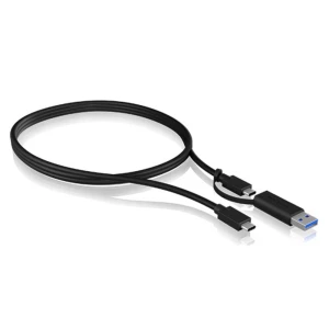 ICY BOX USB kabel USB 3.2 gen.2 (USB 3.1 gen.2) USB-C™ utičnica, USB-A utikač 100 cm crna  60857 slika