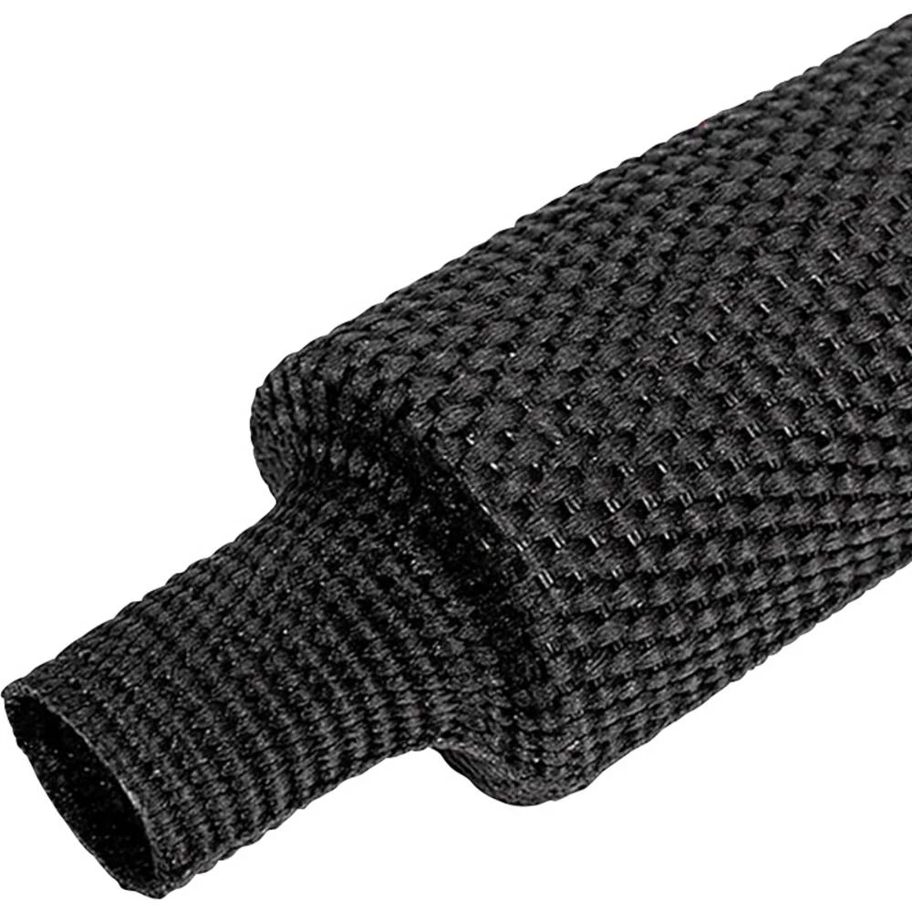 Quadrios 25CA535 skupljajuća cijev od tkanine crna 12 mm 6 mm Stopa skupljanja:2:1 Roba na metre slika