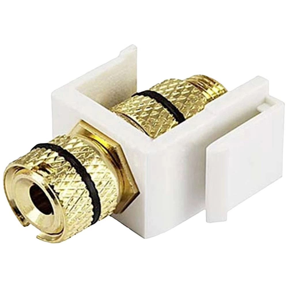 Lyndahl LKK0194WSS Keystone, adapter za stupić za uvez pozlaćen crni Lyndahl  audio #####Polklemme   bijela/crna slika