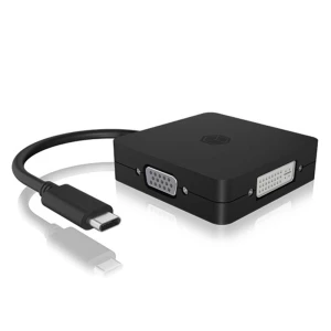 ICY BOX USB-C™ adapter [1x USB-C™ - 4x DisplayPort, HDMI®, DVI, VGA] IB-DK1104-C slika