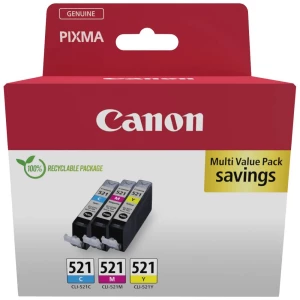 Canon tinta CLI-521 C/M/Y Multipack original kombinirano pakiranje cijan, purpurno crven, žut 2934B015 slika