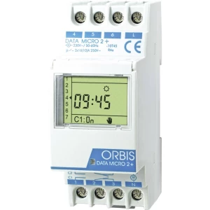 vremenski prekidač za DIN šine digitalno ORBIS Zeitschalttechnik DATA MICRO-2 + 230 V 250 V/AC slika