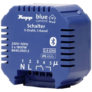 BC.Schaltakt.5D.1Kan. Blue-Control 1-kanalni aktuator prebacivanja Rasklopna snaga (maks.) 3600 W plava boja slika