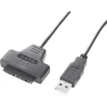 Renkforce tvrdi disk adapterski kabel [1x muški konektor USB 2.0 tipa a - 1x kombiniran muški konektor micro sata, 9 + 7 polova] 0.48 cm crna slika