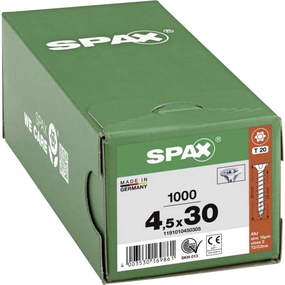 SPAX 1191010450305 R 88091 Senkkopf/T-STAR vijak za drvo 4.5 mm 30 mm T-STAR plus čelik WIROX 1000 kom. slika