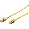 LAN (RJ45) Mreža Priključni kabel CAT 6 S/FTP 10 m Žuta Bez halogena, Upleteni parovi, sa zaštitom za nosić, Vatrostalan Digitus slika