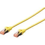 LAN (RJ45) Mreža Priključni kabel CAT 6 S/FTP 10 m Žuta Bez halogena, Upleteni parovi, sa zaštitom za nosić, Vatrostalan Digitus
