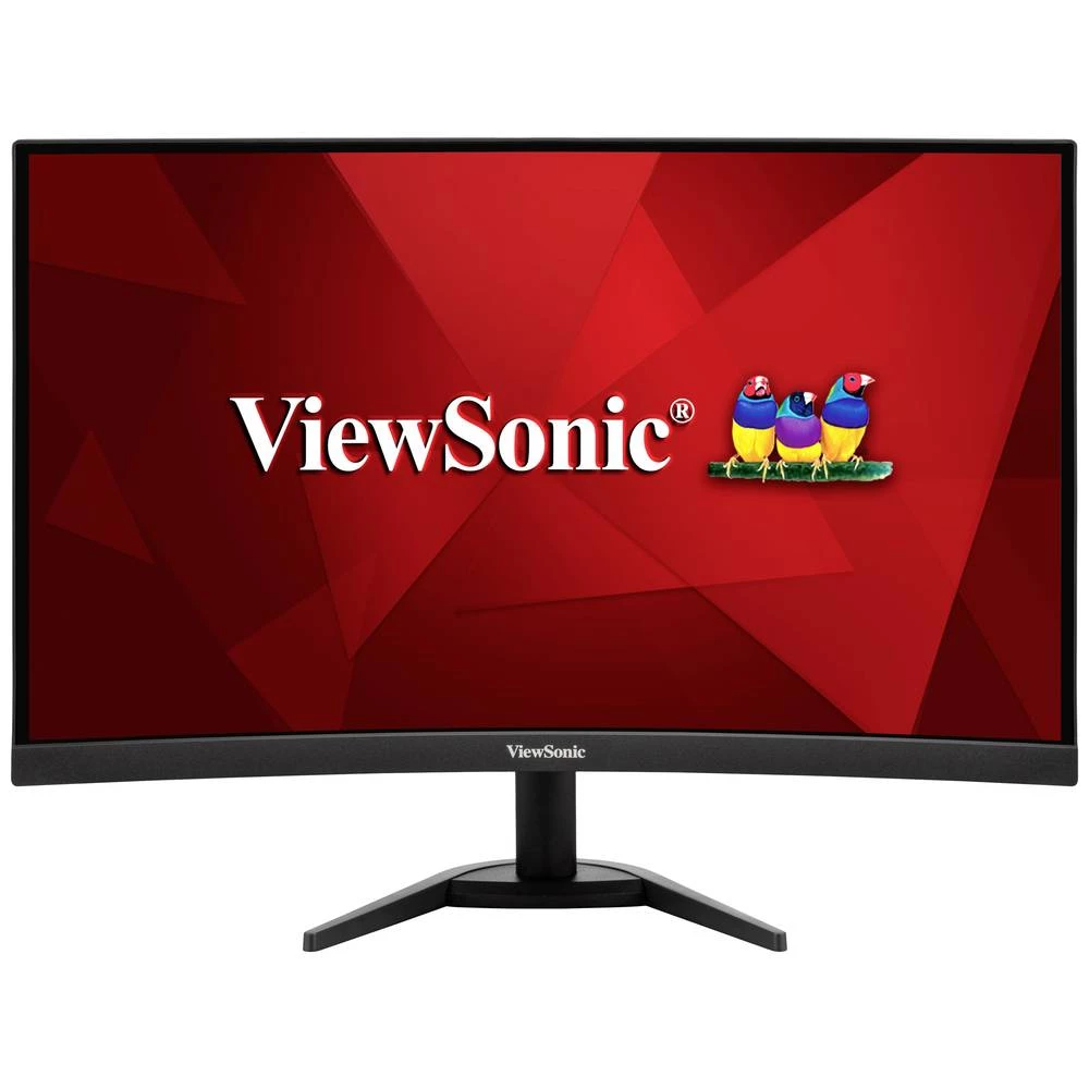 Viewsonic VX2468-PC-MHD ekran za igranje  61 cm (24 palac) Energetska učinkovitost 2021 F (A - G) 1920 x 1080 piksel Full HD 1 ms DisplayPort, HDMI™, slušalice (3.5 mm jack) VA LED slika