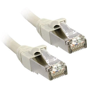 LINDY 47244 RJ45 mrežni kabeli, patch kabeli cat 6 F/UTP 2.00 m siva sa zaštitom za nosić 1 St. slika