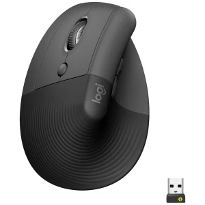Logitech Lift Left Vertical Ergonomic Mouse ergonomski miš, miš bežično, Bluetooth®, bežični optički grafitna 6 Tipke 40 slika
