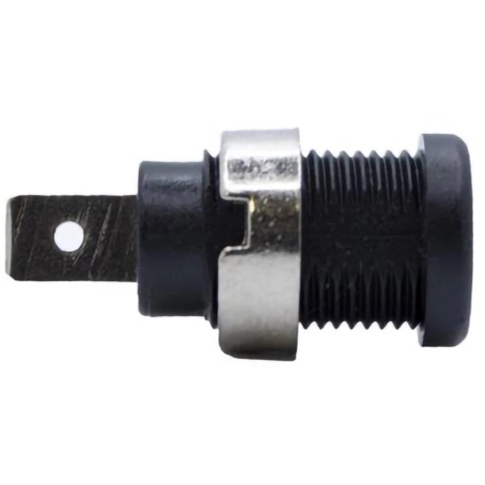 Mueller Electric BU-31610-0 banana utičnica ženski konektor Zatik-Ø: 6.4 mm crna 1 kom. slika