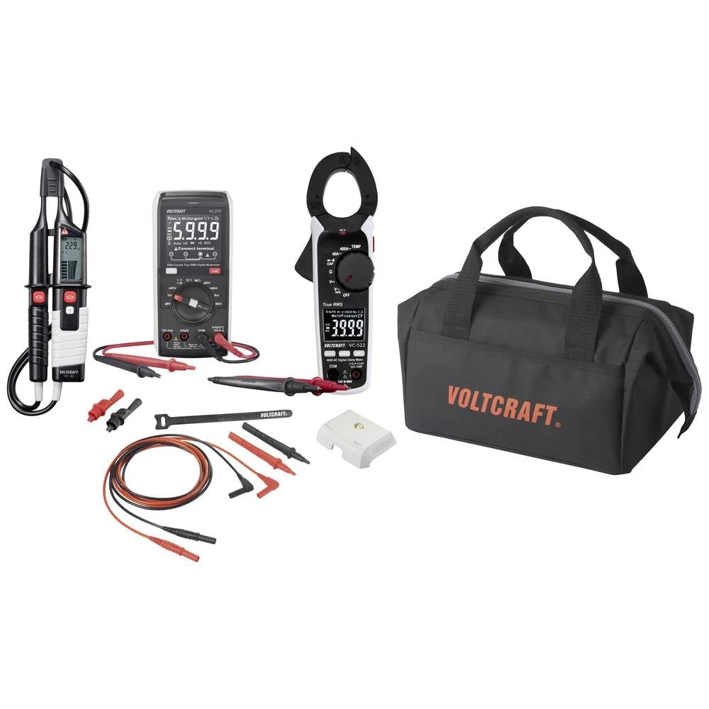 VOLTCRAFT VC-12884310+VC-8466755-Set set mjernih instrumenata za obuku digitalni CAT III 600 V Zaslon (brojevi): 6000 slika