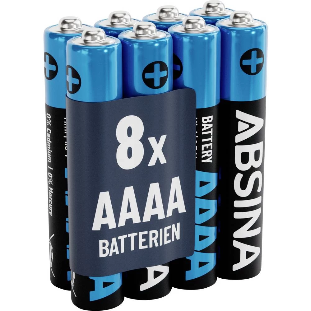 Absina mini (AAAA) baterija mini (AAAA) alkalno-manganov 1.5 V 500 8 kom. slika