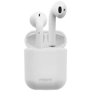 STREETZ TWS-0004  In Ear Headset Bluetooth® stereo bijela  daljinski upravljač, slušalice s mikrofonom, kutija za punjenje slika