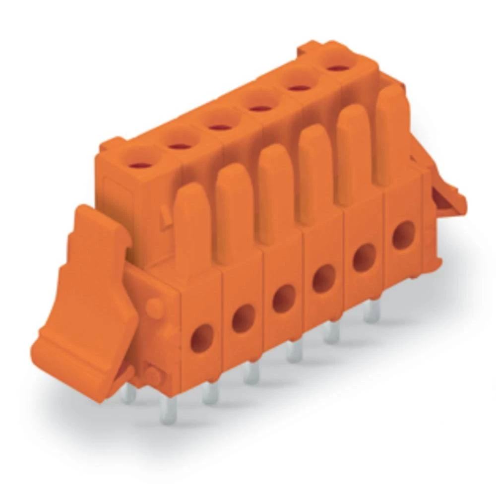 WAGO kućište utičnice za tiskanu pločicu 734 Ukupan broj polova 6 Raster: 3.81 mm 734-506/037-000 50 St. slika