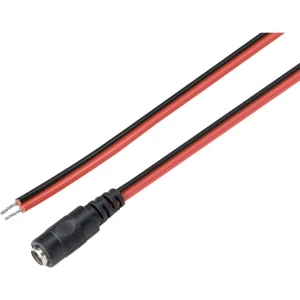 TRU COMPONENTS TC-9556660 niskonaponski priključni kabel niskonaponski konektor - slobodan kraj 5.5 mm 2.5 mm   2.00 m 1 St. slika