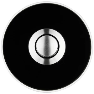 Grothe dugme za zvono okruglo piccolo cerchio ws crno Grothe 64196 zvono   crna, bijela slika