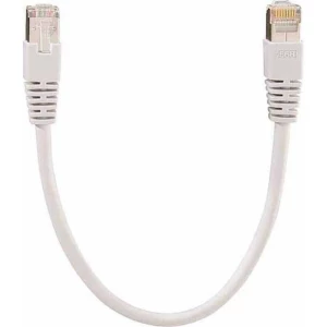 Rutenbeck RJ45 21200030 mrežni kabeli, patch kabeli cat 8.1 S/FTP 3.00 m siva sa zaštitom slika