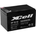 XCell XP1212 XCEXP1212 olovni akumulator 12 V 12 Ah olovno-koprenasti (Š x V x D) 151 x 101 x 98 mm plosnati priključak 6.35 mm bez održavanja, vds certifikat slika