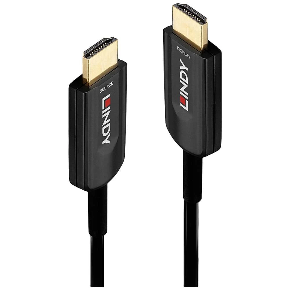 LINDY HDMI priključni kabel HDMI A utikač 15.00 m 38381 Thunderbolt™ kabel slika