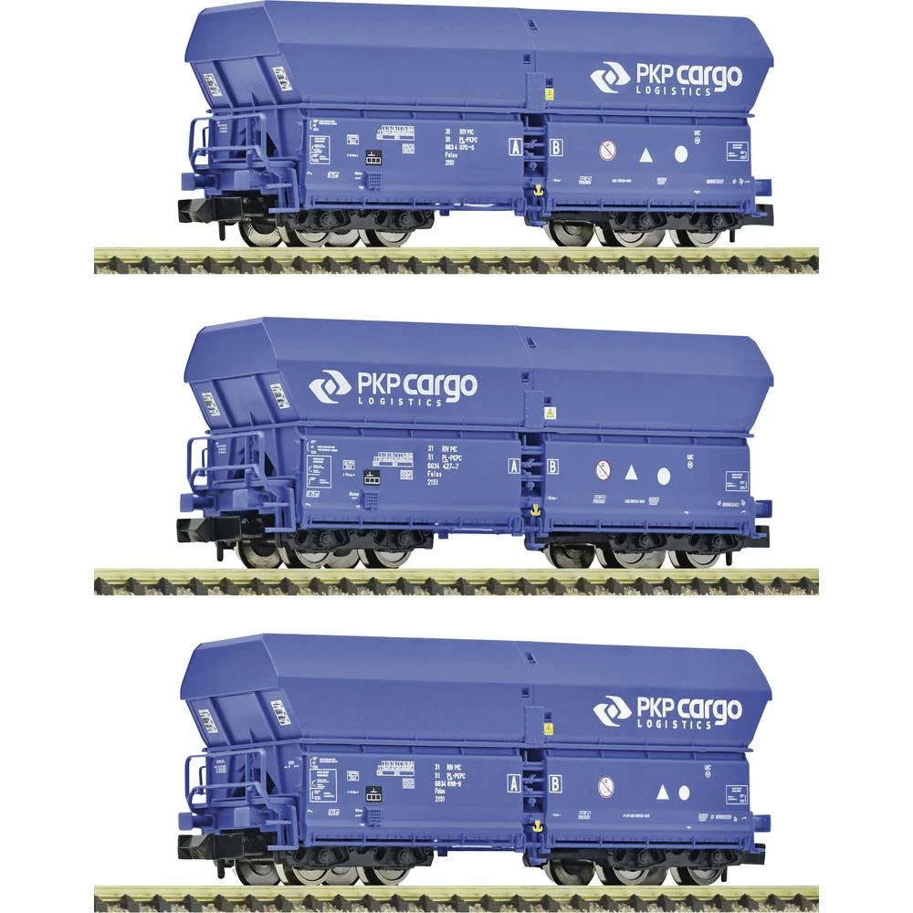 Fleischmann 6660086 N Set od 3: PKP Cargo samoistovarni vagoni slika
