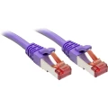 LINDY 47828 RJ45 mrežni kabel, Patch kabel cat 6 S/FTP 10.00 m ljubičasta sa zaštitom za nosić 1 St. slika