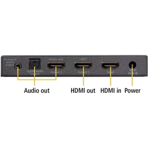 Audio Pretvarač [HDMI - HDMI, Toslink, Stereo Cinch (D/L)] 3840 x 2160 piksel Marmitek Connect AE24 UHD 2.0 slika