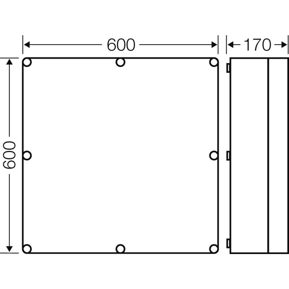 Hensel 2000006 prazno kućište plastika 1 St. slika