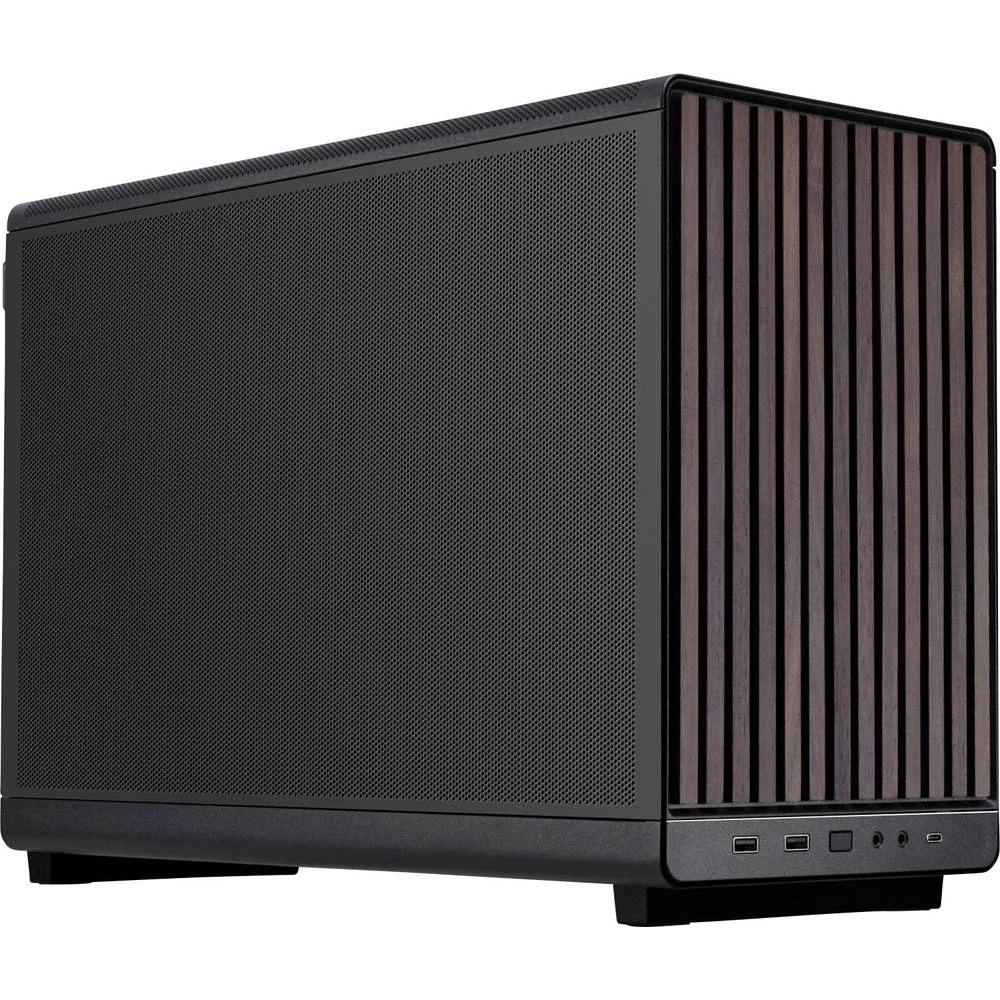 Lian Li Lian Li DAN Cases A3-mATX Wood Edition PC-Gehäuse, Micro-ATX - Walnuss, schwarz Micro-Tower kućište za računala, slika